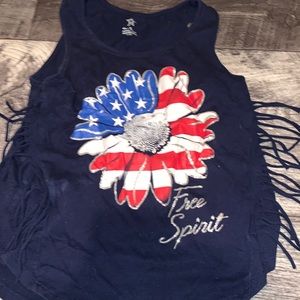 Kids 4th of July tank top